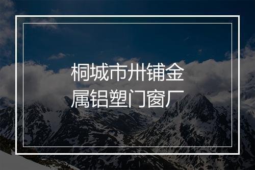 桐城市卅铺金属铝塑门窗厂