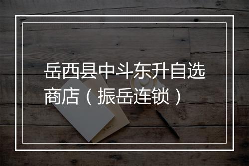 岳西县中斗东升自选商店（振岳连锁）