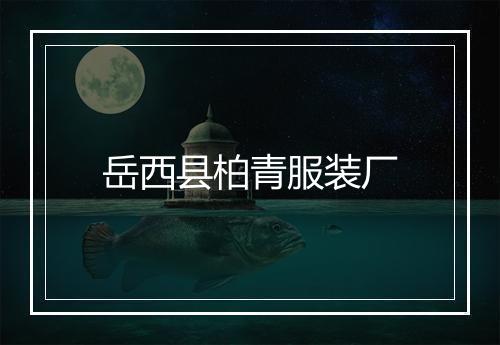 岳西县柏青服装厂