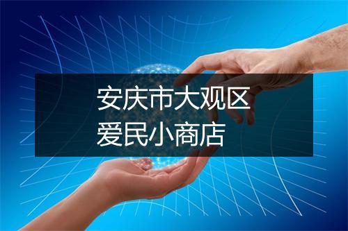 安庆市大观区爱民小商店