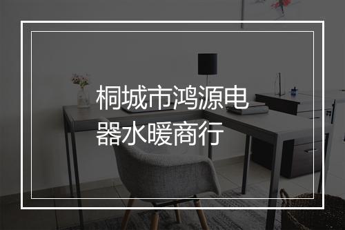 桐城市鸿源电器水暖商行