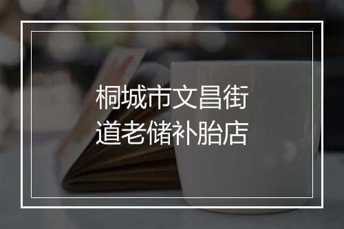 桐城市文昌街道老储补胎店