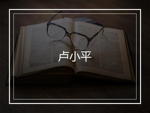 卢小平