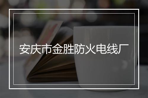 安庆市金胜防火电线厂