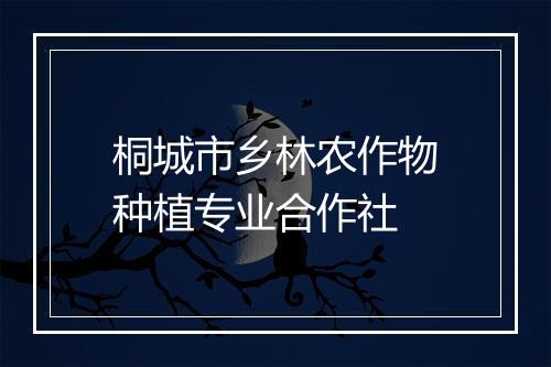 桐城市乡林农作物种植专业合作社