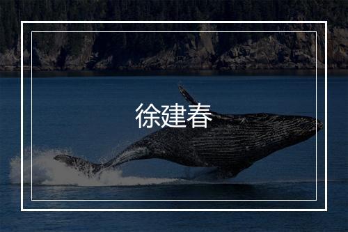 徐建春