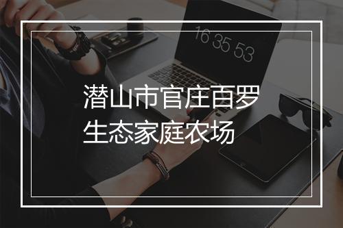 潜山市官庄百罗生态家庭农场