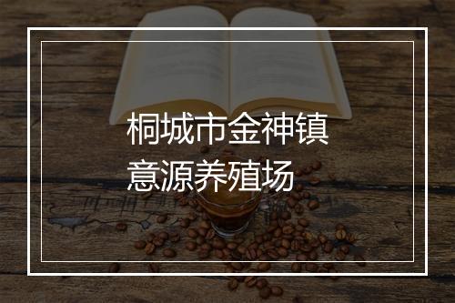 桐城市金神镇意源养殖场