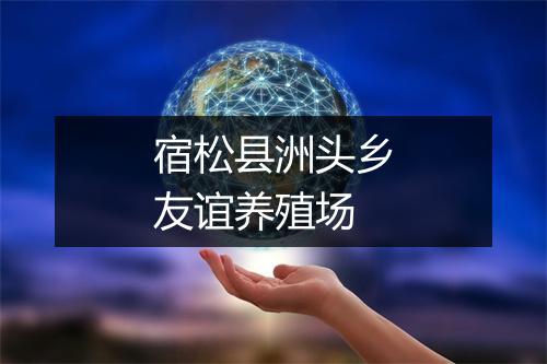宿松县洲头乡友谊养殖场