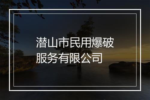 潜山市民用爆破服务有限公司