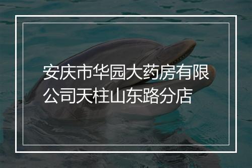 安庆市华园大药房有限公司天柱山东路分店