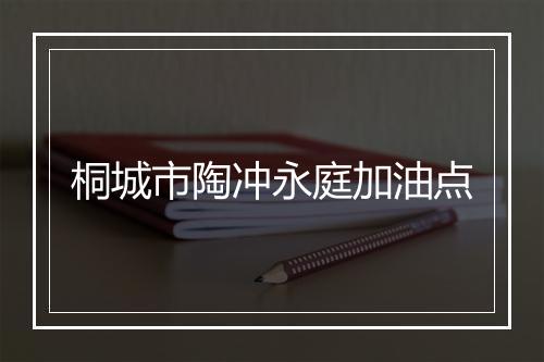 桐城市陶冲永庭加油点