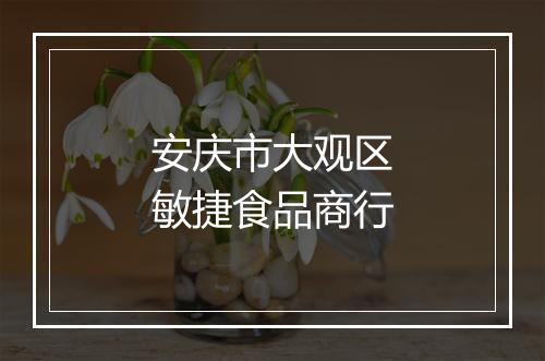安庆市大观区敏捷食品商行