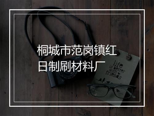 桐城市范岗镇红日制刷材料厂