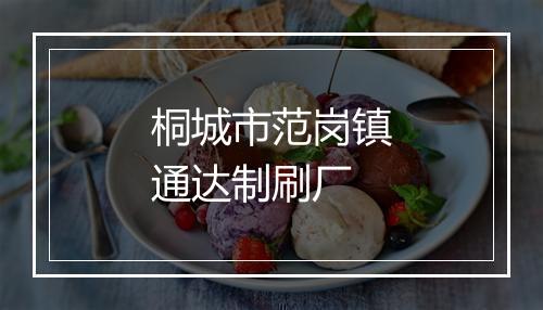 桐城市范岗镇通达制刷厂