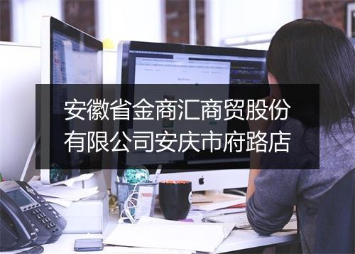 安徽省金商汇商贸股份有限公司安庆市府路店