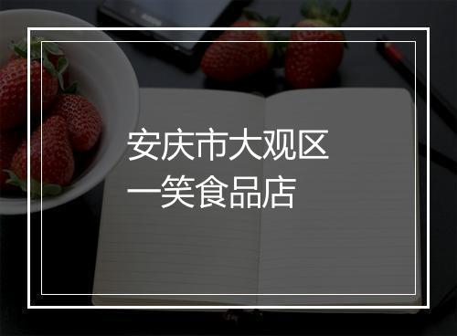 安庆市大观区一笑食品店
