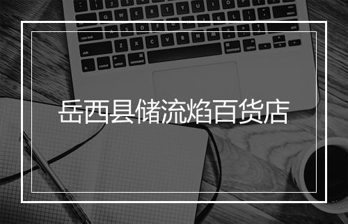 岳西县储流焰百货店