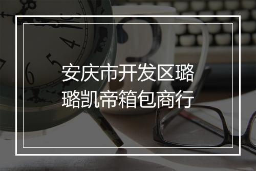 安庆市开发区璐璐凯帝箱包商行