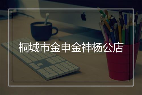 桐城市金申金神杨公店
