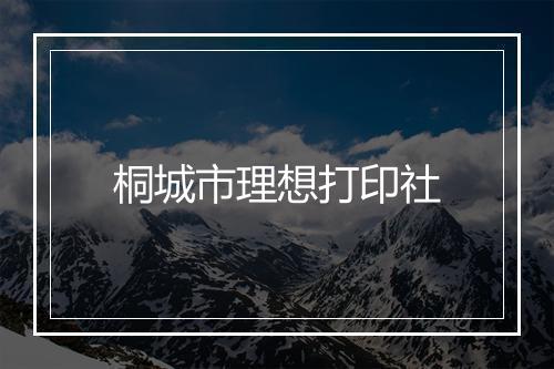 桐城市理想打印社