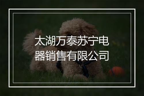 太湖万泰苏宁电器销售有限公司