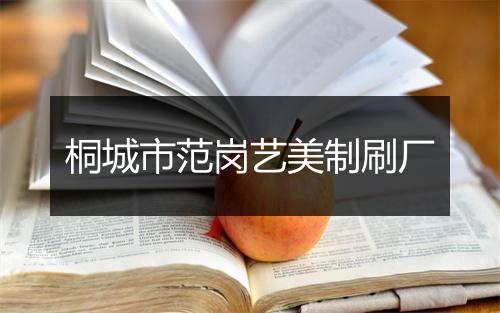 桐城市范岗艺美制刷厂