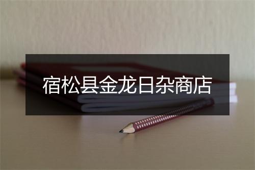 宿松县金龙日杂商店