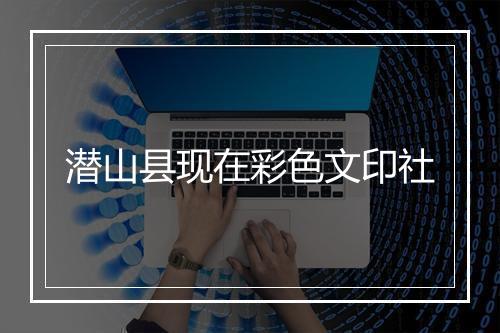 潜山县现在彩色文印社