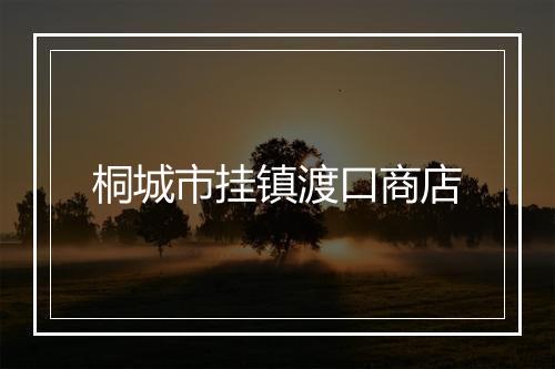桐城市挂镇渡口商店