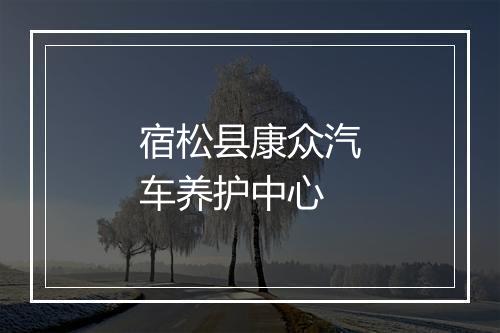 宿松县康众汽车养护中心