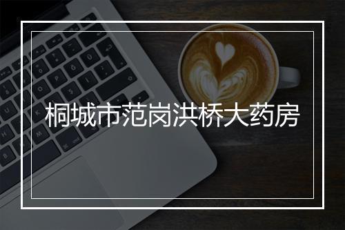 桐城市范岗洪桥大药房