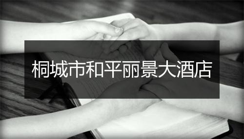 桐城市和平丽景大酒店