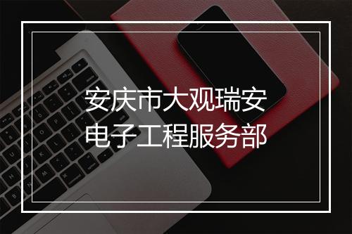 安庆市大观瑞安电子工程服务部