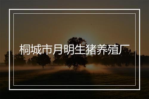 桐城市月明生猪养殖厂