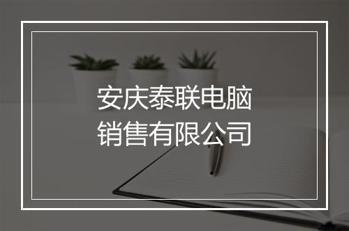 安庆泰联电脑销售有限公司