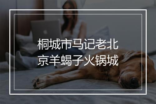 桐城市马记老北京羊蝎子火锅城