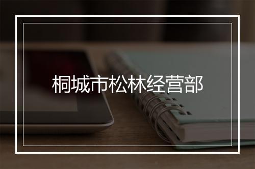 桐城市松林经营部
