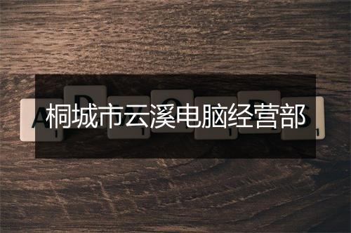 桐城市云溪电脑经营部
