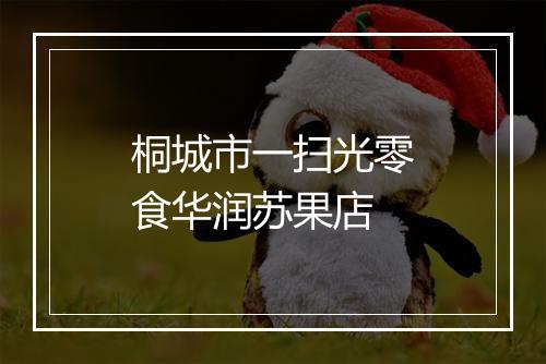 桐城市一扫光零食华润苏果店