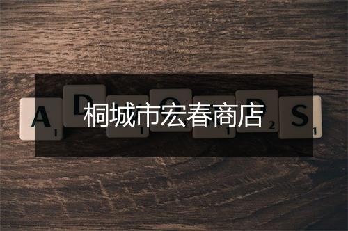 桐城市宏春商店