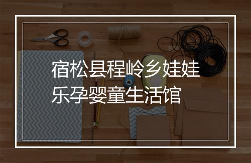 宿松县程岭乡娃娃乐孕婴童生活馆