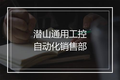 潜山通用工控自动化销售部