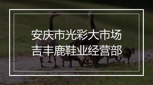 安庆市光彩大市场吉丰鹿鞋业经营部