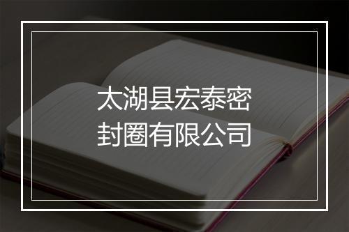 太湖县宏泰密封圈有限公司