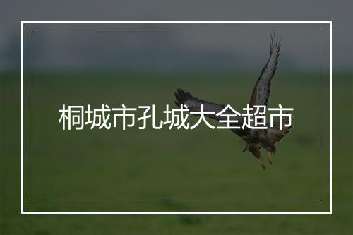 桐城市孔城大全超市