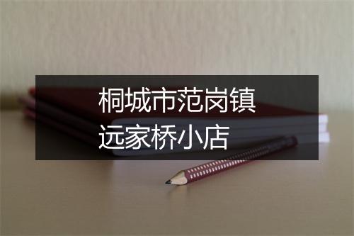 桐城市范岗镇远家桥小店