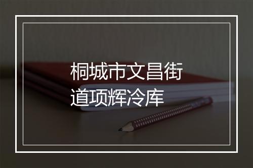 桐城市文昌街道项辉冷库