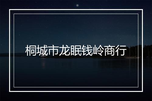 桐城市龙眠钱岭商行