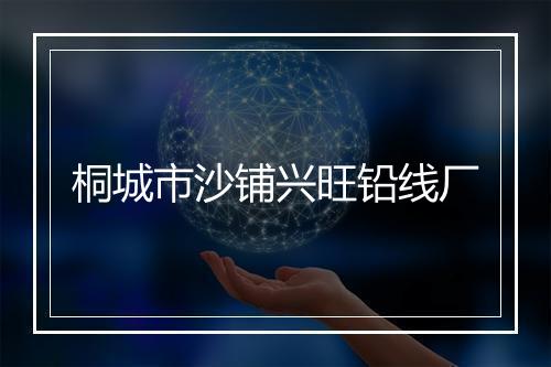 桐城市沙铺兴旺铅线厂